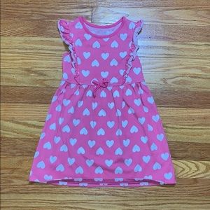 Pink and white dress